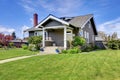 Classic american house with column porch Royalty Free Stock Photo