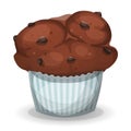 Classic American Muffin With Chocolate Chips