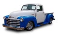 Classic american pickup truck Chevrolet Thriftmaster. White background