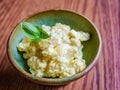 Classic American potato salad made with creamy mayonnaise dressing. Royalty Free Stock Photo