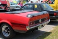 Classic american sports car rear detail