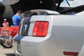 Classic american sports car rear detail