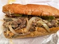 Classic American Steak and Cheese Sub Royalty Free Stock Photo