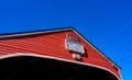 Classic, american styled, wooden covered bridge in New Hampshire, USA.