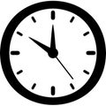 Classic analog clock displaying time Royalty Free Stock Photo