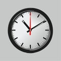 Classic Analog Clock Face with Red Second Hand Royalty Free Stock Photo