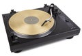Classic and analog turntable for playing vinyl records.