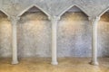 Classic Ancient Interior with Columns. Royalty Free Stock Photo