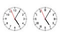 Classic and antique clock faces Royalty Free Stock Photo