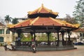Classic antique modern building pavilion in Indira Gandhi Park for vietnamese and foreign travelers travel visit and rest relax on Royalty Free Stock Photo