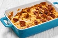 classic apple crisp with oats and pecan nuts Royalty Free Stock Photo