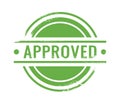 Classic approved stamp sign design Royalty Free Stock Photo