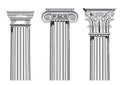 Classic architectural columns Royalty Free Stock Photo