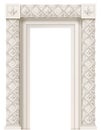 Baroque architectural door facade frame