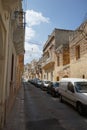 Classic architecture of Mellieha city, Malta.