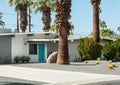 Palm Springs, California classic midcentury residential architecture Royalty Free Stock Photo