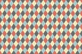 Classic argyle british pattern. Vector seamless textile texture. diamond background graphic illustration. red, blue, beige, grey