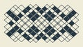 Classic Argyle Pattern, Geometric Diamond Motif, vector design Generative AI Royalty Free Stock Photo