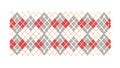 Classic Argyle Pattern Red Grey, Timeless Textile Design, vector design Generative AI Royalty Free Stock Photo