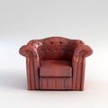 Classic armchair 3D rendering