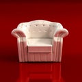 Classic armchair 3D rendering