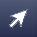 Classic Arrow Cursor for Web Navigation Royalty Free Stock Photo