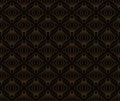 Abstract Seamless Art Deco Pattern. Stylish antique background. Royalty Free Stock Photo