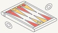 Classic Backgammon Board Game, Strategy and Fun, vector design Generative AI Royalty Free Stock Photo