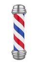 Classic Barber Shop Pole Isolated