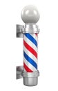 Classic Barber Shop Pole Isolated