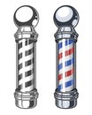 Classic Barber shop Pole Royalty Free Stock Photo