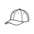 Classic baseball cap isolated on white background Royalty Free Stock Photo