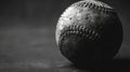 A classic baseball image in monochrome tones Royalty Free Stock Photo
