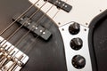 Classic bass guitar body close up Royalty Free Stock Photo