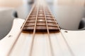 Classic bass guitar body close up Royalty Free Stock Photo