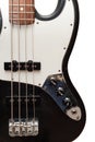 Classic bass guitar body close up Royalty Free Stock Photo