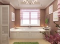 Classic bathroom for girls Royalty Free Stock Photo