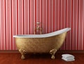 Classic bathroom with old bathtub Royalty Free Stock Photo