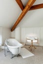 Classic bathroom with white tub Royalty Free Stock Photo