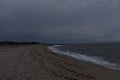 Classic beach scene at the seashore