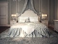 Classic bedroom interior Royalty Free Stock Photo