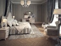 Classic bedroom interior Royalty Free Stock Photo