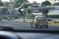 A classic beetle is in front of you.