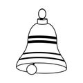 Classic bell icon, flat design Royalty Free Stock Photo