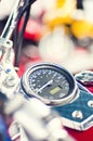 Classic bike speedometer Royalty Free Stock Photo