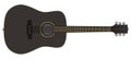 The classic black accoustic guitar