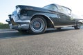 Classic Black Cadillac close-up Royalty Free Stock Photo