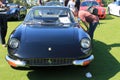 Classic black ferrari sports car front Royalty Free Stock Photo