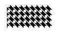 Classic Black Houndstooth Pattern, Timeless Fabric Design, vector design Generative AI Royalty Free Stock Photo