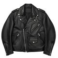 Classic Black Leather Motorcycle Jacket Royalty Free Stock Photo